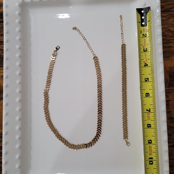 Leopard Print Necklace and Bracelet Set. New. - Picture 4 of 6